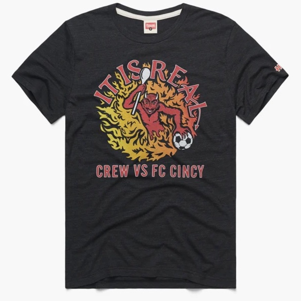 Homage shirt NEW with tags!- Columbus Crew & FC Cincinnati HELL IS REAL rivalry